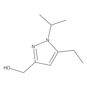 [5-Ethyl-1-(propan-2-yl)-1H-pyrazol-3-yl]methanol结构式