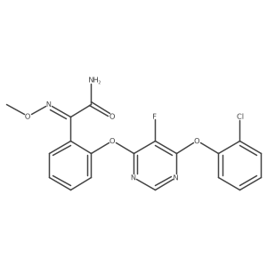 Benzeneacetamide, 2-[[6-(2-chlorophenoxy)-5-fluoro-4-pyrimidinyl]oxy]-alpha-(methoxyimino)-结构式