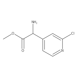 Methyl 2-amino-2-(2-chloropyridin-4-yl)acetate结构式