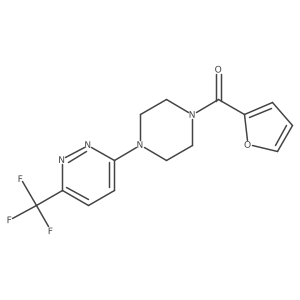 3-[4-(Furan-2-carbonyl)piperazin-1-yl]-6-(trifluoromethyl)pyridazine Structure
