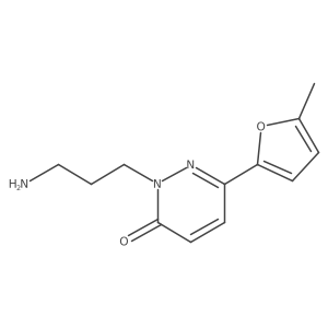 2-(3-Aminopropyl)-6-(5-methylfuran-2-yl)-2,3-dihydropyridazin-3-one结构式