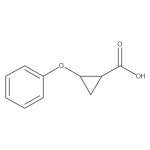 rac-(1R,2R)-2-phenoxycyclopropane-1-carboxylic acid结构式