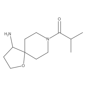 1-{4-Amino-1-oxa-8-azaspiro[4.5]decan-8-yl}-2-methylpropan-1-one结构式