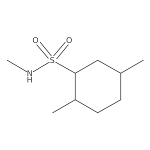 N,2,5-trimethylcyclohexane-1-sulfonamide结构式