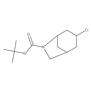 Tert-butyl 3-chloro-6-azabicyclo[3.2.1]octane-6-carboxylate结构式