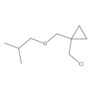 1-(Chloromethyl)-1-[(2-methylpropoxy)methyl]cyclopropane Structure