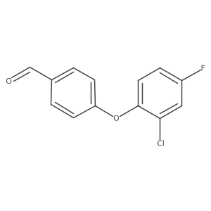 4-(2-Chloro-4-fluorophenoxy)benzaldehyde Structure