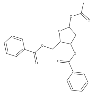 (2R,3R,5S)-5-Acetoxy-2-((benzoyloxy)methyl)tetrahydrofuran-3-yl benzoate Structure