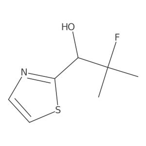 2-Fluoro-2-methyl-1-(1,3-thiazol-2-yl)propan-1-ol Structure