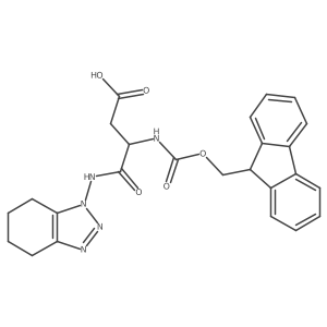3-({[(9H-fluoren-9-yl)methoxy]carbonyl}amino)-3-[(4,5,6,7-tetrahydro-1H-1,2,3-benzotriazol-1-yl)carbamoyl]propanoic acid结构式