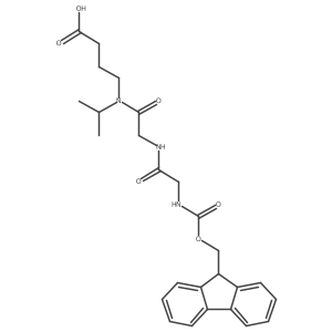 4-{2-[2-({[(9H-fluoren-9-yl)methoxy]carbonyl}amino)acetamido]-N-(propan-2-yl)acetamido}butanoic acid Structure