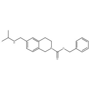 Benzyl 6-{[(propan-2-yl)amino]methyl}-1,2,3,4-tetrahydroisoquinoline-2-carboxylate结构式