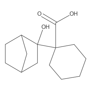 1-{2-Hydroxybicyclo[2.2.1]heptan-2-yl}cyclohexane-1-carboxylic acid结构式