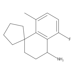 5'-fluoro-8'-methyl-3',4'-dihydro-2'H-spiro[cyclopentane-1,1'-naphthalene]-4'-amine Structure