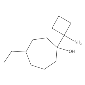 1-(1-Aminocyclobutyl)-4-ethylcycloheptan-1-ol Structure