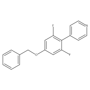 4-[4-(Benzyloxy)-2,6-difluorophenyl]pyridine结构式