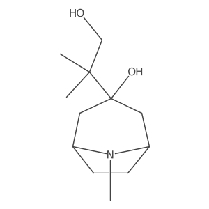 3-(1-Hydroxy-2-methylpropan-2-yl)-8-methyl-8-azabicyclo[3.2.1]octan-3-ol Structure