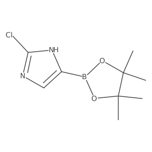 2-Chloro-5-(4,4,5,5-tetramethyl-1,3,2-dioxaborolan-2-yl)-1H-imidazole Structure