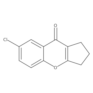 7-Chloro-2,3-dihydrocyclopenta[b][1]benzopyran-9(1H)-one Structure