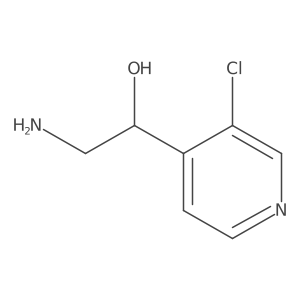 (1S)-2-amino-1-(3-chloropyridin-4-yl)ethan-1-ol结构式