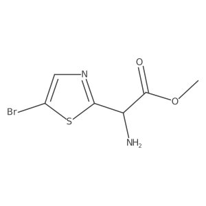 Methyl 2-amino-2-(5-bromo-1,3-thiazol-2-yl)acetate结构式