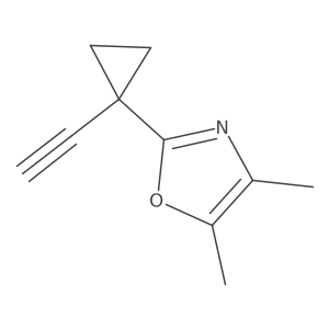 2-(1-Ethynylcyclopropyl)-4,5-dimethyl-1,3-oxazole结构式