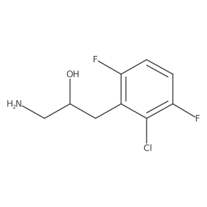 1-Amino-3-(2-chloro-3,6-difluorophenyl)propan-2-ol结构式