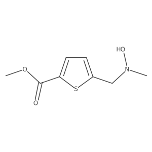 Methyl 5-{[hydroxy(methyl)amino]methyl}thiophene-2-carboxylate结构式