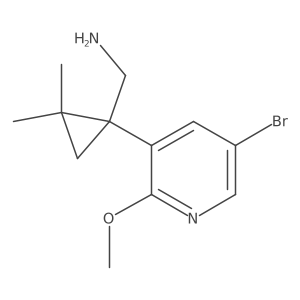 [1-(5-Bromo-2-methoxypyridin-3-yl)-2,2-dimethylcyclopropyl]methanamine Structure