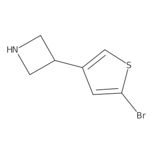 3-(5-Bromothiophen-3-yl)azetidine Structure