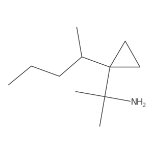 2-[1-(Pentan-2-yl)cyclopropyl]propan-2-amine Structure