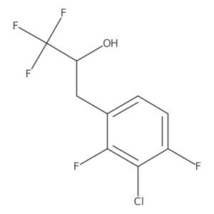 3-(3-Chloro-2,4-difluorophenyl)-1,1,1-trifluoropropan-2-ol结构式