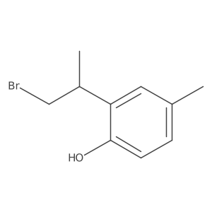 2-(1-Bromopropan-2-yl)-4-methylphenol Structure