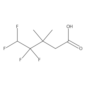 4,4,5,5-Tetrafluoro-3,3-dimethylpentanoic acid Structure