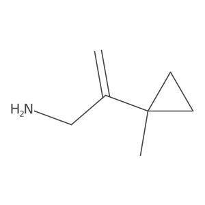 2-(1-Methylcyclopropyl)prop-2-en-1-amine Structure