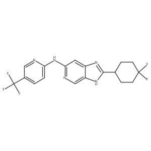 2-(4,4-difluorocyclohexyl)-N-(5-(trifluoromethyl)pyridin-2-yl)-3H-imidazo[4,5-c]pyridin-6-amine Structure
