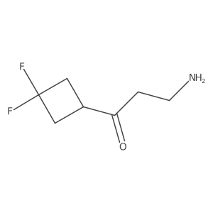 3-Amino-1-(3,3-difluorocyclobutyl)propan-1-one Structure