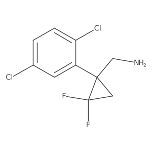 [1-(2,5-Dichlorophenyl)-2,2-difluorocyclopropyl]methanamine Structure