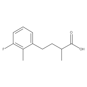 4-(3-Fluoro-2-methylphenyl)-2-methylbutanoic acid结构式