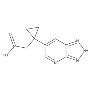 2-(1-{3H-[1,2,3]triazolo[4,5-b]pyridin-6-yl}cyclopropyl)acetic acid Structure