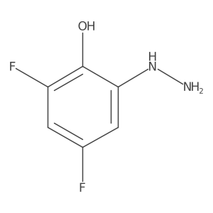 2,4-Difluoro-6-hydrazinylphenol结构式