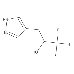 1,1,1-trifluoro-3-(1H-pyrazol-4-yl)propan-2-ol结构式