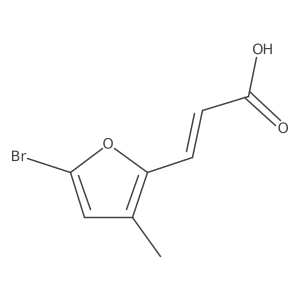 3-(5-Bromo-3-methylfuran-2-yl)prop-2-enoic acid Structure