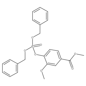 Methyl 4-[[bis(benzyloxy)phosphoryl]oxy]-3-methoxybenzoate Structure