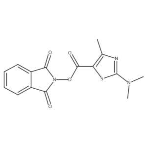 1,3-dioxo-2,3-dihydro-1H-isoindol-2-yl 2-(dimethylamino)-4-methyl-1,3-thiazole-5-carboxylate结构式
