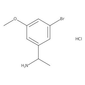 1-(3-Bromo-5-methoxyphenyl)-ethylamine hydrochloride结构式