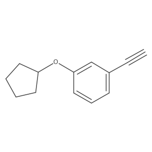 1-Cyclopentyloxy-3-ethynylbenzene结构式