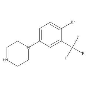 1-(4-Bromo-3-(trifluoromethyl)phenyl)piperazine结构式