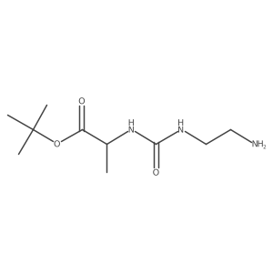 (S)-tert-Butyl 2-(3-(2-aminoethyl)ureido)propanoate结构式