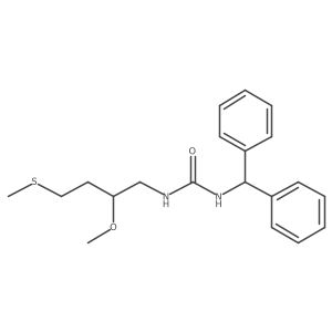 1-(Diphenylmethyl)-3-[2-methoxy-4-(methylsulfanyl)butyl]urea Structure